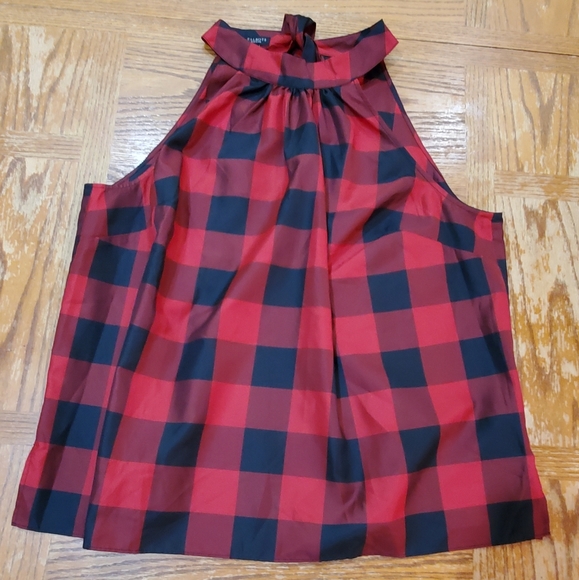 Talbots Tops - 18WP Talbots Buffalo Check Tie Back Blouse
